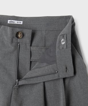 Pantalon large à pinces fille vue2 - GEMO (JUNIOR) - GEMO