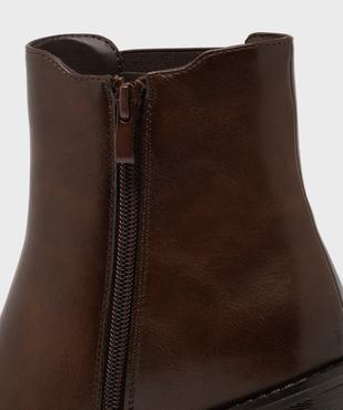 Boots Chelsea à talon et bout rond femme - Follow Me vue6 - FOLLOW ME - GEMO