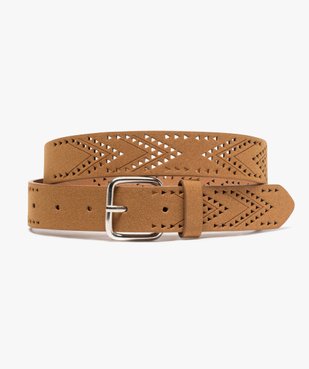 Ceinture femme ajourée avec boucle métal vue1 - GEMO (ACCESS) - GEMO