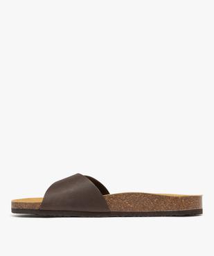 Sandales mules confort 1 bride en cuir homme vue3 - G'FLEX GEMO FOR GOOD - GEMO