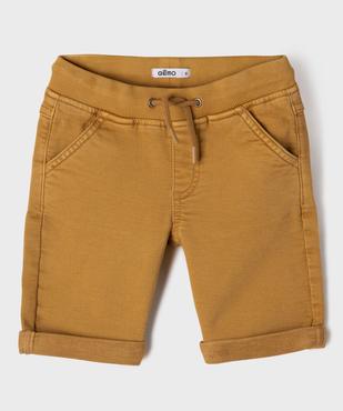 Bermuda en coton stretch facile à enfiler garçon vue1 - GEMO (ENFANT) - GEMO