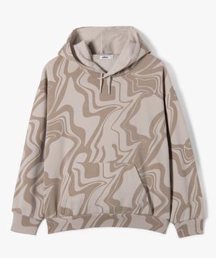 Sweat fille imprimé à capuche vue1 - GEMO (JUNIOR) - GEMO