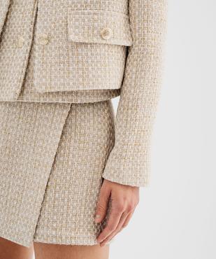 Veste en tweed brillant femme vue3 - GEMO(FEMME PAP) - GEMO