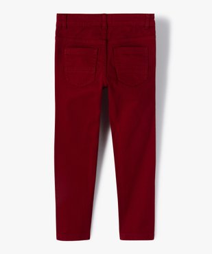 Pantalon garçon uni coupe Slim extensible vue3 - GEMO (ENFANT) - GEMO