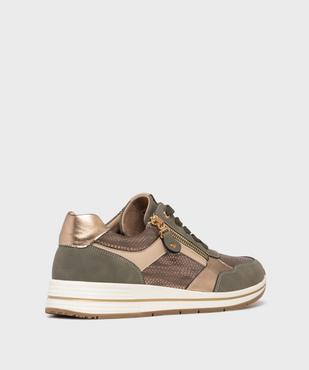 Baskets à talon compensé et détails brillants femme - Valentina Baldano vue5 - VALENTINA BALDA - GEMO