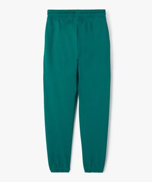 Jogging fille en molleton doux à large taille élastiquée vue3 - GEMO (JUNIOR) - GEMO