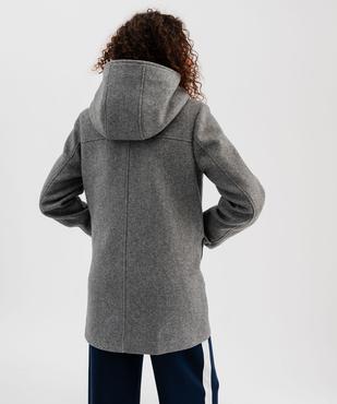 Manteau mi-long zippé à capuche femme vue3 - GEMO 4G FEMME - GEMO