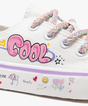 Baskets basses en toile imprimées fille vue7 - LOVELY WINGS GEMO FOR GOOD - GEMO