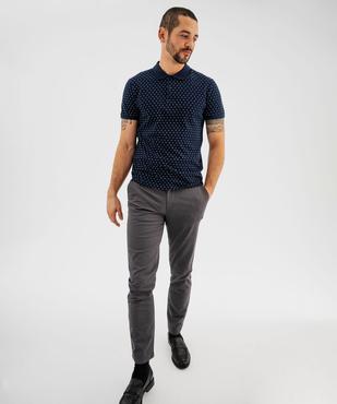 Pantalon chino slim en coton stretch homme vue5 - GEMO (HOMME) - GEMO