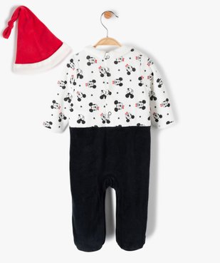 Ensemble bébé 2 pièces : pyjama en velours + bonnet Mickey - Disney vue4 - DISNEY DTR - GEMO
