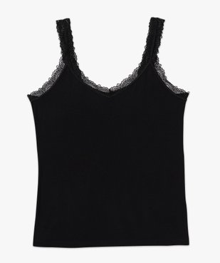 Débardeur femme grande taille avec bretelles dentelle vue4 - GEMO 4G GT - GEMO