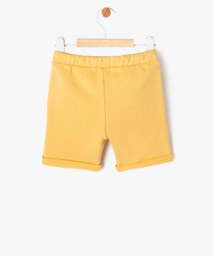 Bermuda en molleton bébé garçon vue3 - GEMO 4G BEBE - GEMO
