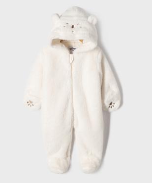 Combinaison pilote surpyjama en maille peluche bébé  vue7 - GEMO(BB COUCHE) - GEMO