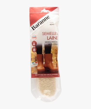Semelles en laine épaisses et moelleuses - Baranne vue2 - BARANNE - GEMO