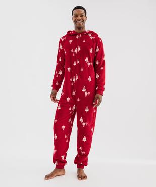 Combinaison pyjama zippée spéciale Noël homme vue3 - GEMO(HOMWR HOM) - GEMO