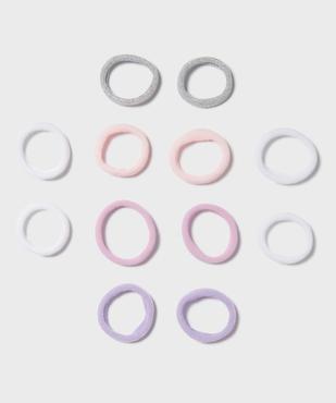 Élastiques à cheveux en mousse pastel et pailletés (lot de 12) vue1 - GEMO (ACCESS) - GEMO