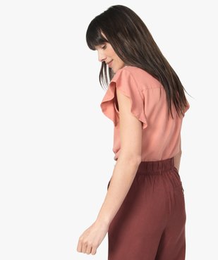 Chemise femme en lyocell vue3 - GEMO C4G FEMME - GEMO