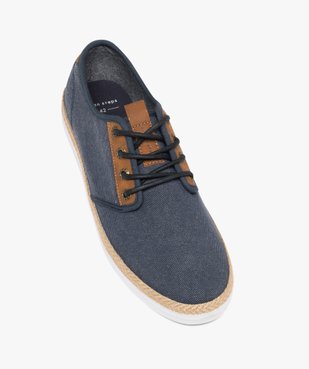 Baskets en toile avec semelle de corde homme vue5 - URBAN STEPS - GEMO