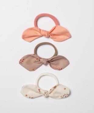 Élastique mousse avec nœud fantaisie (lot de 3) vue1 - GEMO (ACCESS) - GEMO