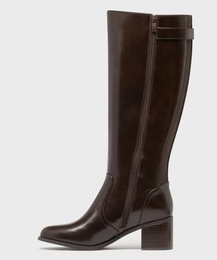Bottes à talon avec élastique sur la tige femme - LuluCastagnette vue3 - LULUCASTAGNETTE - GEMO
