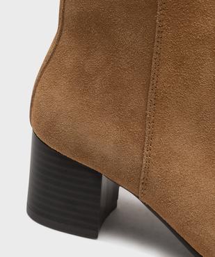 Boots à talon dessus cuir femme - Tanéo vue6 - TANEO - GEMO