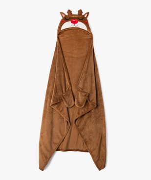 Plaid à capuche motif renne spécial Noël enfant vue1 - GEMO (ACCESS) - GEMO