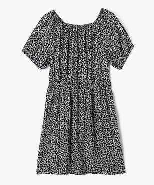 Robe courte et fleurie à manches ballons fille vue1 - GEMO 4G FILLE - GEMO