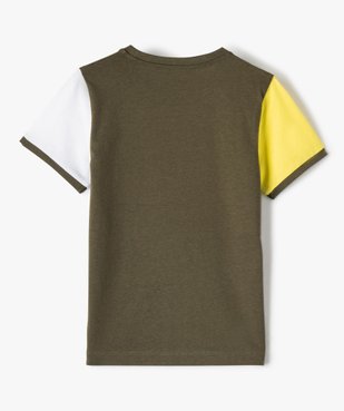 Tee-shirt manches courtes sportswear vue3 - GEMO (ENFANT) - GEMO