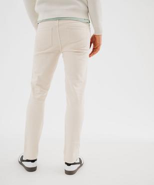 Jean Straight en denim extensible au coloris unique homme vue4 - GEMO 4G HOMME - GEMO