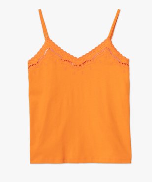 Débardeur brodé en coton femme vue4 - GEMO(FEMME PAP) - GEMO