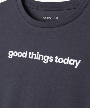 Tee-shirt imprimé manches courtes garçon vue2 - GEMO 4G GARCON - GEMO