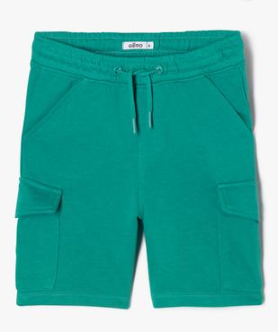 Bermuda cargo en maille à taille élastiquée garçon vue1 - GEMO (ENFANT) - GEMO