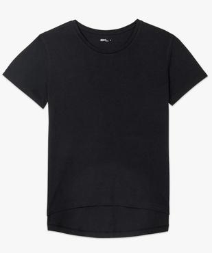 Tee-shirt femme à manches courtes avec dos plus long vue4 - GEMO(FEMME PAP) - GEMO