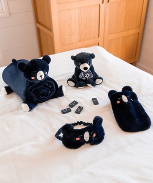 Masque de nuit enfant en peluche motif ourson vue6 - GEMO - GEMO
