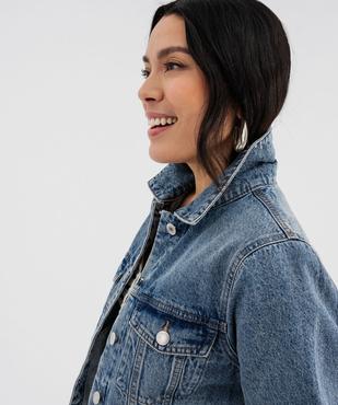 Veste en jean classique femme vue2 - GEMO 4G FEMME - GEMO