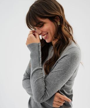 Parka à capuche avec boutons métalliques femme vue4 - GEMO(FEMME PAP) - GEMO