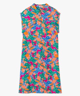 Robe femme grande taille imprimée boutonnée sur l’avant vue4 - GEMO (G TAILLE) - GEMO