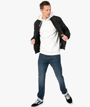 Blouson homme rembourré avec finitions bord-côte vue5 - GEMO 4G HOMME - GEMO