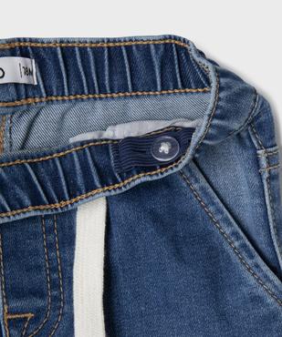 Jean en coton stretch résistant et taille élastiquée bébé garçon vue2 - GEMO(BEBE DEBT) - GEMO