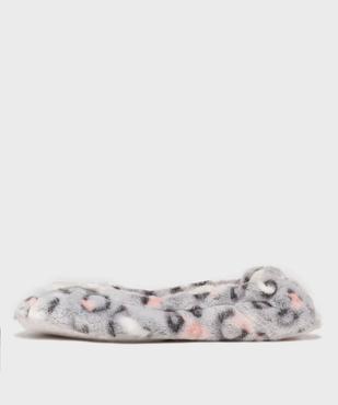 Chaussons ballerines en velours souple femme vue3 - GEMO(HOMWR FEM) - GEMO