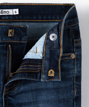 Jean garçon coupe Slim contenant du polyester recyclé vue2 - GEMO 4G GARCON - GEMO