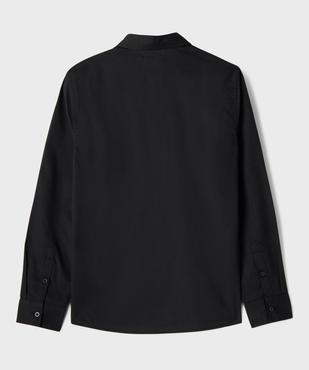 Chemise manches longues en coton uni garçon vue3 - GEMO 4G GARCON - GEMO