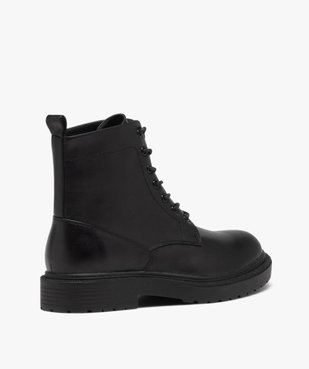 Boots homme unies à lacets style casual vue4 - GEMO (CASUAL) - GEMO