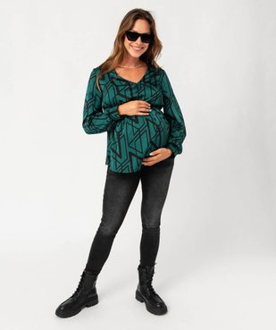 Blouse imprimée à manches longues spéciale grossesse vue5 - GEMO (MATER) - GEMO