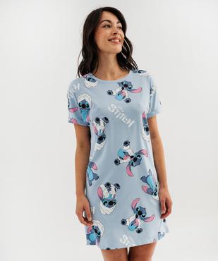 Chemise de nuit manches courtes à motifs Stitch femme - Disney vue2 - LILO & STITCH - GEMO