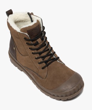 Boots garçon zippées à bout renforcé et col rembourré vue5 - GEMO (ENFANT) - GEMO
