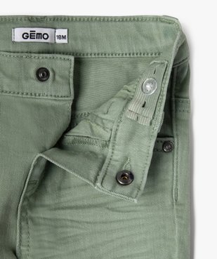 Pantalon slim en toile extensible bébé garçon vue2 - GEMO 4G BEBE - GEMO