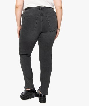 Jean femme grande taille coupe Straight stretch à taille réglable vue3 - GEMO (G TAILLE) - GEMO