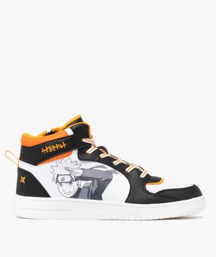Baskets homme mid-cut à zip et col en mesh - Naruto vue2 - NARUTO - GEMO