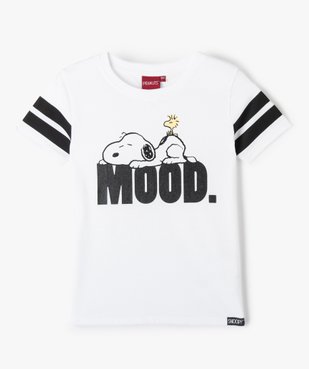 Tee-shirt fille avec motif Snoopy et paillettes - Peanuts vue1 - SNOOPY - GEMO